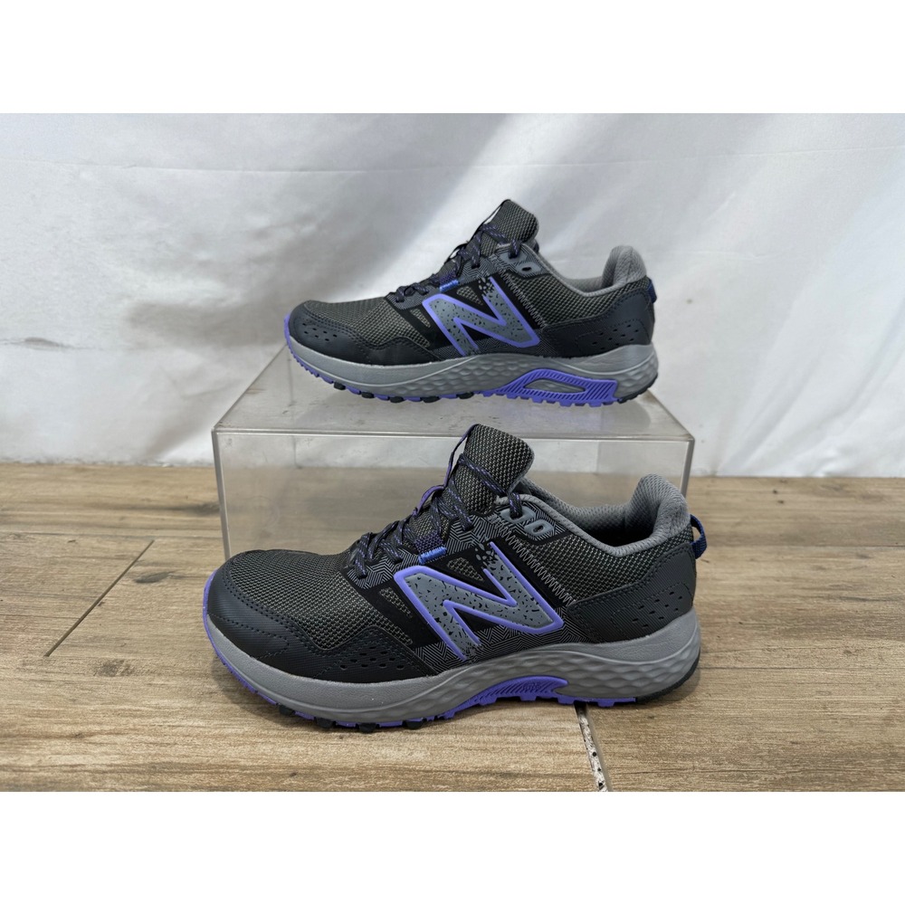 New Balance 410v8 Trail Running Shoes Black Purple WT410LQ8 Womens 8